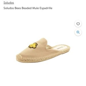Soludos bees beaded mule